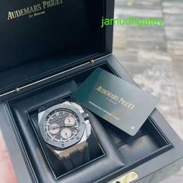 AP Mechanical Watch Pilot Watch Royal Oak Offshore Series 26420SO Ceramic Circle Panda Plate Automatic Mechanical Mens Watch 44mm Date and Timing Function