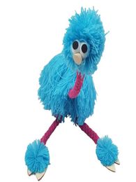 36cm/14inch Toy Muppets Animal muppet hand puppets toys plush ostrich nette doll for baby 5 Colours C55697651341