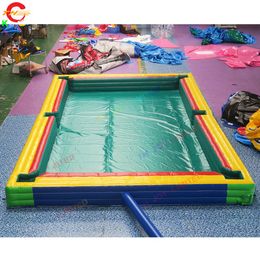 Free Ship Outdoor Activities 10mLx5mW (33x16.5ft) with 16balls Customised Inflatable Snookball Table Inflatable Billiard Snooker Table for Sale