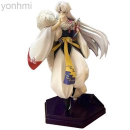 Action Toy Figures In StockInuyasha Action Figurals Sessyoumaru Anime Figurine Statue Figures Cartoon Toy Collectible Model Toy ldd240314