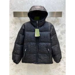 Piumino di design femminile Autunno e inverno Piumini da donna per uomo Cappotto Stampa Bavero Con cerniera Parka casual