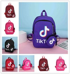 Tik Tok Designer Backpack Girls Boys Kids Fashion School Bag Letter Printed Students Backpacks Canvas Shoulder Bags Crossbody Bags2369821