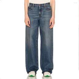 Women's Jeans TR Lesley For Women In Classic Washed Cotton Denim High Quality Straight Leg Pants 2024 Trousers