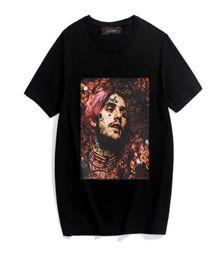 Hip hop Lil Peep Streetwear Singer Character Print T Shirt Men and women039s Fashion Tops Swag Rapper Support TShirt DYDHGMC194655551