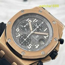 AP Gentlemen Watch Titanium Watch Royal Oak Offshore Series Watch Mens 42mm Diameter Automatic Mechanical Fashion Casual Gentlemen's Famous Watch