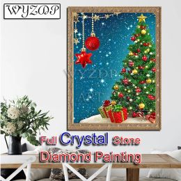 Stitch 5D Full Square Crystal Diamond Painting Christmas Tree Mosaic Embroidery Cross Stitch Kit Diamond Art Crystal Home Decor 230812