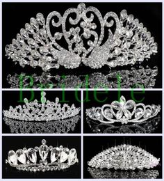 2020 New Arrival Fashion Korean Rhinestone Crystal Tiara Crown Bridal Wedding Accessories 6805035