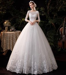 Wedding Dress 2022 New Temperament Super Fairy Bride Retro Chinese Style Hepburn Out Gauze French Simple Light Wed Dress5236886