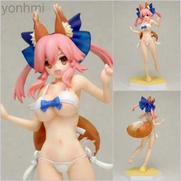 Action Toy Figures Jeanne dArc Ruler Sabre Anime Figures Tamamo No Mae Swimsuit Sexy Girl Model Action Figure GK Toys for Kids Car Decoration ldd240314