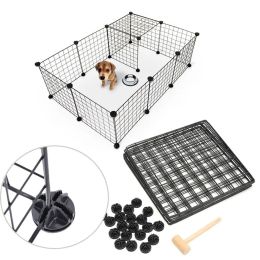 Pens Pet Playpen Bunny Cage Fence DIY Small Animal Exercise Pen Crate Kennel Hutch for Guinea Pigs & Rabbits Upgrade Version