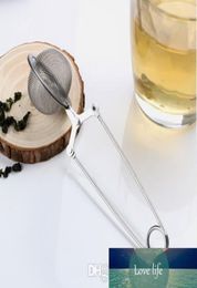 Stainless Steel Sphere Mesh Tea Strainer Coffee Herb Spice Philtre Diffuser Handle Tea Ball Top Quality7487773