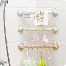 Hooks Useful Kitchen Bathroom Plastic Wall Stand No Trace Hanger Vacuum Sucker Suction Organizer Free Nail