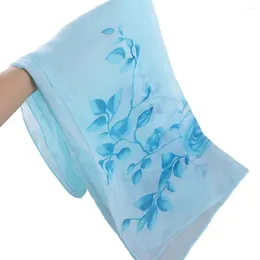 Scarves Fashion Ladies Rose Flower Printed Soft Wrap Chiffon Scarf Shawl