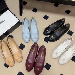 Y Version Small Fragrant Ballet 2024 New Backpack Buckle Diamond Grid Flat Sole Single Shoe Shallow Mouth Versatile Women's Shoes