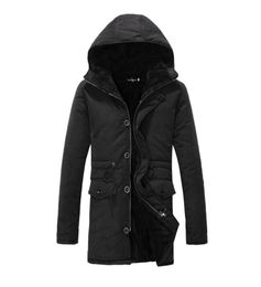 Whole 2016 Winter Fashion Mens Winter Quilted Jackets Long Hooded Expedition Parka For Man Cotton Lined Warm Coats LQ6462966691