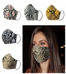 Fashion Leopard Print Face Masks Designer Mask Washable Dustproof Respirator Riding Cycling Men Women Outdoor Party Masks5186542