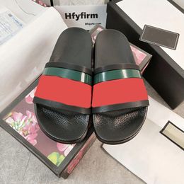 Designer Slippers Rubber Slippers Strawberry Tiger Sandals Bee Red Green Blue Striped Flat Shoes Fashionable Shoes Beach Flip Flops Large Sizes Men And Women 38-45