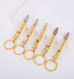 Bullet Bottle Openers Alloy Keychain Creative Bullet Model Beer Bottle Opener Key Pendant Bar Kitchen Tools9313063