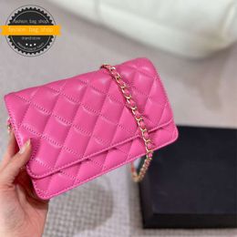 Designer Bag quality luxury designer bag brand woman shoulder bag Handbag real leather sheepskin cross body bag gold or silver chain Slant shoulder handbags purses