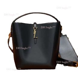 2024 Designer Bag Shiny Leather Bucket Crossbody Tote 2-in-1 Mini Purse Shoulder Bags Women Bags High Quality S Handbags Shoulder Bag