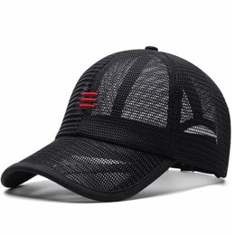 Drop Summer Full Mesh Big Size Baseball Cap Adult Oversize Sport Sun Hat Men Women Large Trucker Caps 56-60CM 60-65CM 220427267G