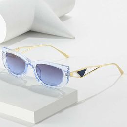 Sunglasses Personality Cat Eyes Small Frame Pra Sunglasses for Men and Women Street Photography Modern Glasses