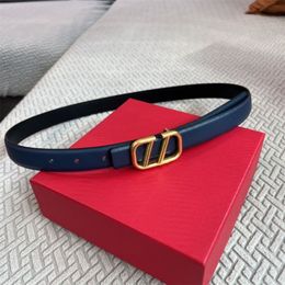 Womens Designer Belts Fashion Genuine Leather Belt Luxurys Woman Waistband Cintura Ceinture Mens Thin Golden Red Buckle Belt 2 5cm270i