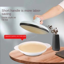 Non-stick Electric Crepe Pizza Maker Pancake Machine Griddle Baking Pan Cake Machine Kitchen Cooking Tools with Egg Beater 240304