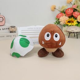 Lovely 6 Inch Goomba With Dinasaur Eggshell Plush Toy Cloth Mouth Goomba Stuffed Plush Children Playmate Plushie Kids Toy