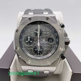 AP Watch Top Machinery Watch Royal Oak Offshore Series Mens 42mm Diameter Precision Steel Casual Watch 26470IO.OO.A006CA.01 Titanium Mechanical