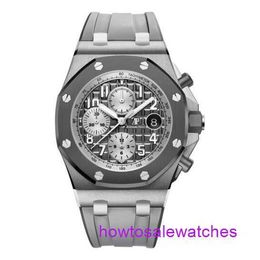 AP Wrist Watch Fancy Watch Royal Oak Offshore Series 42MM Titanium Automatic Mechanical Mens Luxury Watch 26470IO.OO.A006CA.01