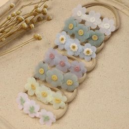 Hair Accessories Cute Daisy Floral Elastic Bands For Born Baby Rubber Girls Sweet Kids Children Headwear