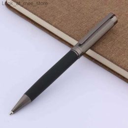 Fountain Pens Fountain Pens luxury Gun grey black carbon fiber metal gift ical Ballpoint Pen signature pen Stationery Office School Supplies new Q240314