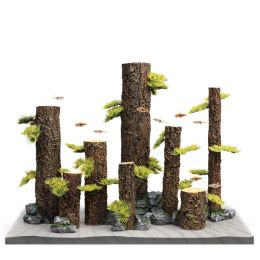 Decorations Fish Tank Driftwood Simulation Tree Trunk Sinking Wood Decorations Aquatic Plants Root Rainforest Forest Aquarium Accessories