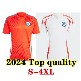 S-4XL 2024 chile soccer jerseys camiseta chilena alexis vidal brereton diaz chilean football jersey men kids kit medel meneses national paulo diaz nunez team uniform