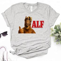 Women's T Shirts Alf Shirt Women Anime Comic Streetwear Girl Harajuku Clothing