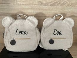 Backpacks Personalised Embroidered Toddler Backpack Bag Lightweight Plush Bear Bag Kids Custom Name Backpack Gift for Boys Girls LadiesL2403