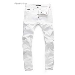 pleinxplein PP Mens jeans Original design white Colour straight top Stretch slim plein denim jeans pant casual 310