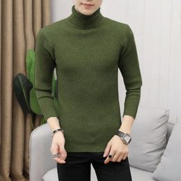 Men's Sweaters Autumn And Winter Turtleneck Sweater Male Korean Version Casual All-match Knitted