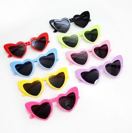 Love Heart Shaped KID Sonnenbrille für Kinder, großer Rahmen, modisch, niedlich, sexy, Retro-Katzenauge, Vintage-Sonnenbrille, UV400-Schutzbrille