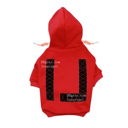 Designer Dog Clothes with Simple Letters Dog Apparel Soft Cotton Dog Clothes Warm Puppy Hoodie for Chihuahua Cold Weather Pet Coats for Small Medium Dog S A963