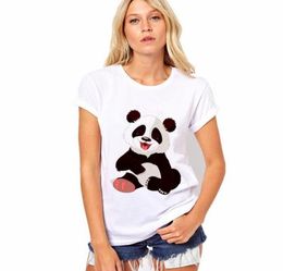 The Newest New Women039s T shirt Cartoon panda Printed Short Sleeve Tshirts Girl Summer Tee Tops Clothing77237618003052