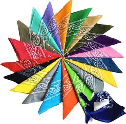 Paisley Bandana Polyester Magic Headband Multifunctional Wristband Headscarf Single Side Print Paisley Cowboy Bandanas Party Favor1201609