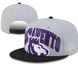 2024 American Basketball "Kings" Snapback Hats 32 Teams Luxury Designer HOU OKC PHI LAC Casquette Sports Hat Strapback Snap Back Adjustable Cap a0