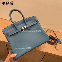 Kinbirk Silver 2024 Golden Genuine Leather Large Bag Purse Classic Litchi Ladies Handheld Shoulder Handbags Brown Party Bags Women's FzphHQ99 DFOG