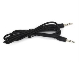 Black 35mm Silverplated Connectors Male To Male AUX Audio Cable for Speaker Phone Headphone MP3 MP4 DVD CD ecta37a081661053