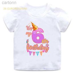 T-shirts Kids T Shirt For Boys Girls Clothes children Tshirt Girl Clothing Its My 3 4 5 6 th old Birthday Graphic t shirts Free shipping ldd240314