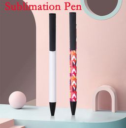 Sublimation Blank Ballpoint Pen Plastic White DIY Gel Pens Advertising Business Pencil Christmas Gift for Student7234084