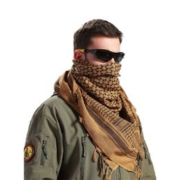 CoolCheer 100% Cotton Arabic Scarf Thick Muslim Hijab Shemagh Tactical Desert Arab Scarves Men Winter Military Windproof Scarf LJ2303q
