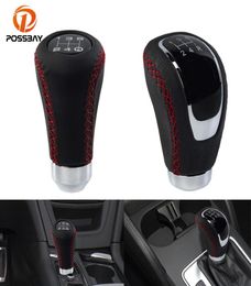 Car Gear Shift Knob 5 Speed Stick Shifter Lever Leather for E46 E60 E90Golf 6 207 307Passat B6 B8 Interior Details8774327